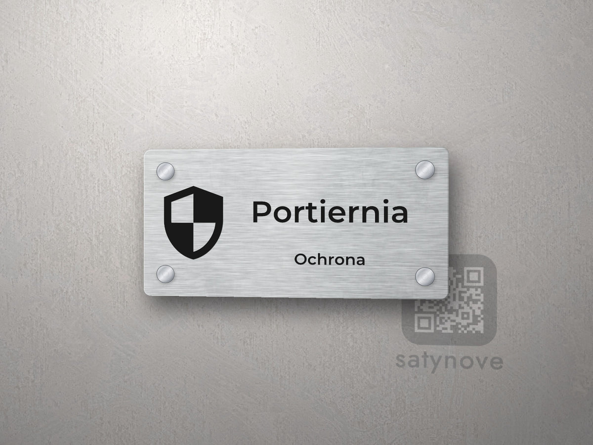 Tabliczka Portiernia z piktogramem