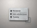 Tabliczka kierunkowa ze strzałkami – 3 kierunki