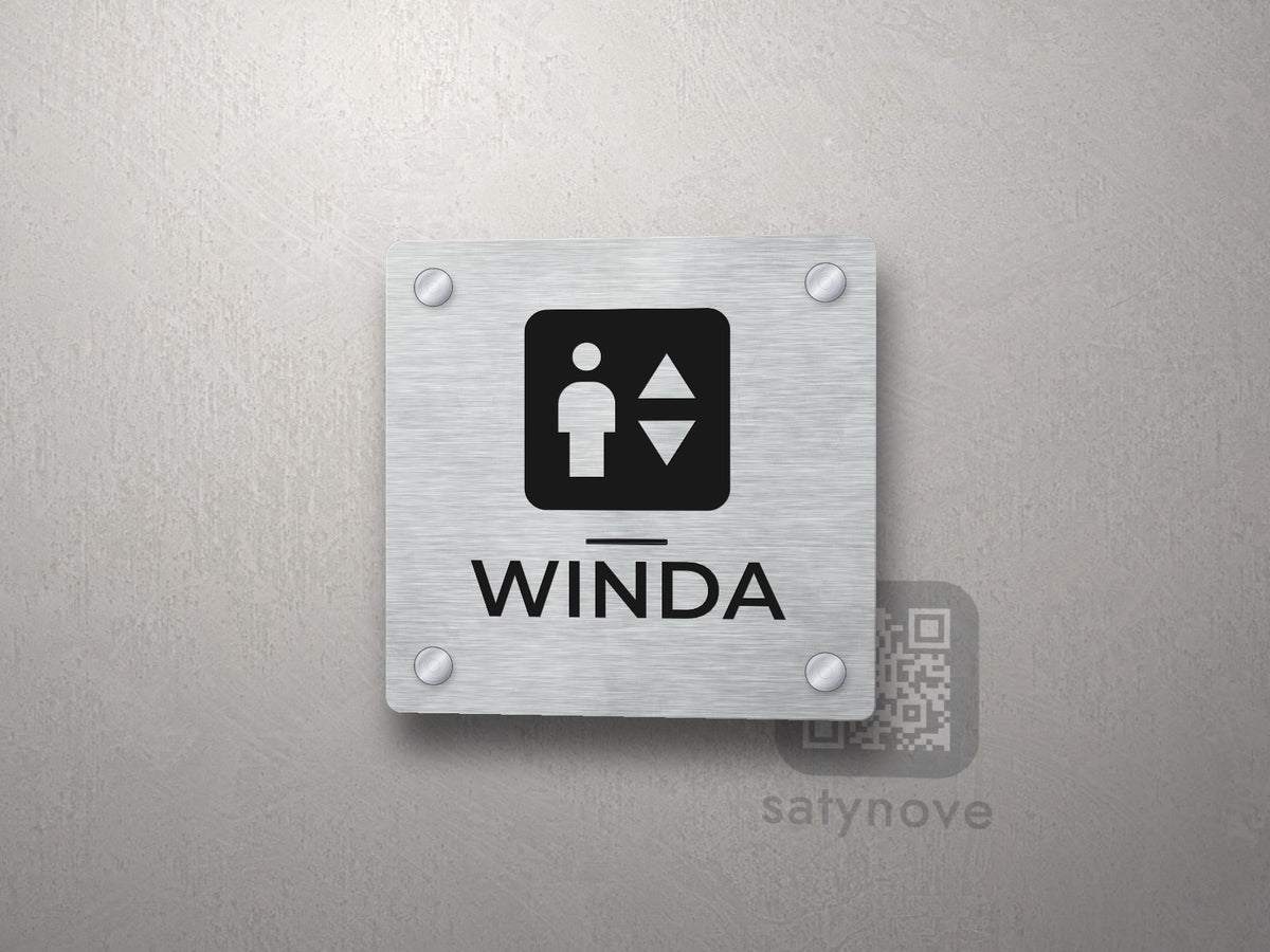 Piktogram Winda – tabliczka z podpisem