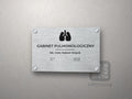 Tabliczka Gabinet pulmonologiczny z symbolem