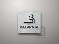 Piktogram Palarnia – tabliczka z podpisem