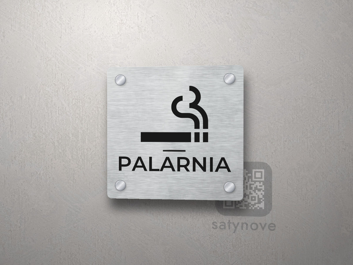 Piktogram Palarnia – tabliczka z podpisem