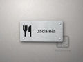 Tabliczka Jadalnia z piktogramem
