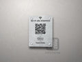 Tabliczka Wi-Fi dla klientów z kodem QR