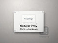 Tablica firmowa z logo A3 – dibond