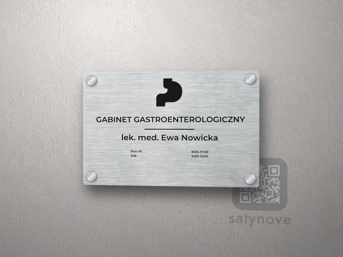 Tabliczka Gabinet gastroenterologiczny z symbolem