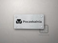 Tabliczka Poczekalnia z piktogramem