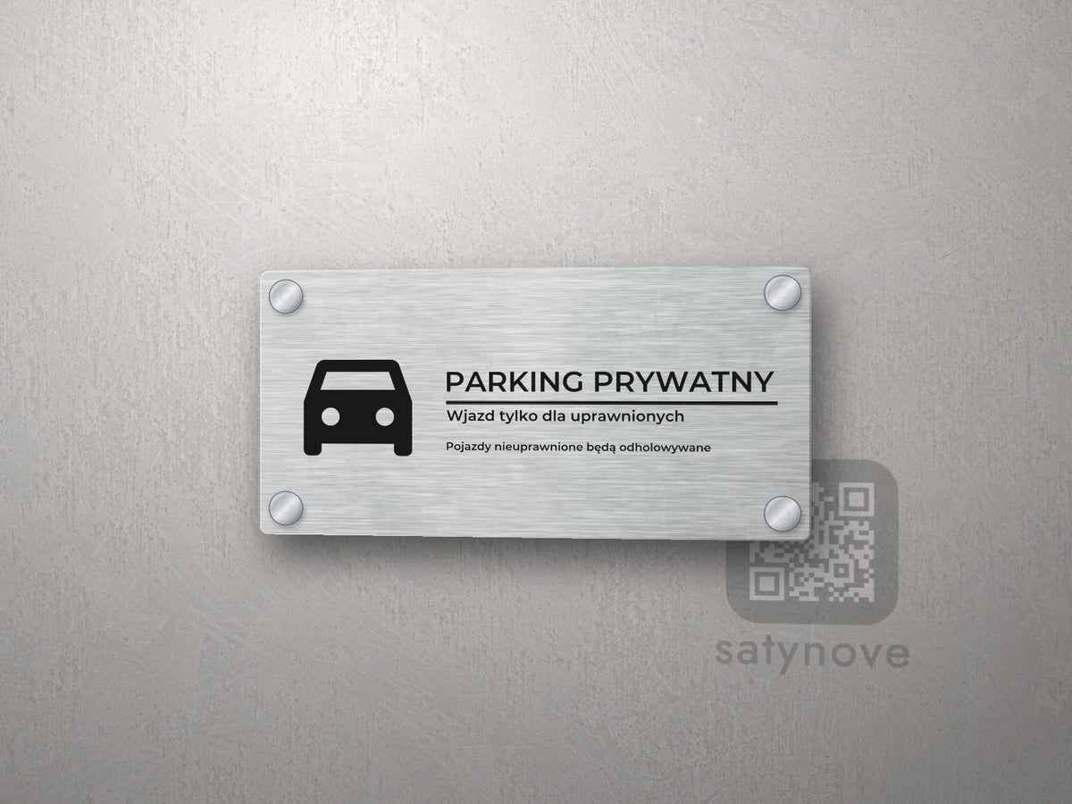 Tabliczka Parking prywatny
