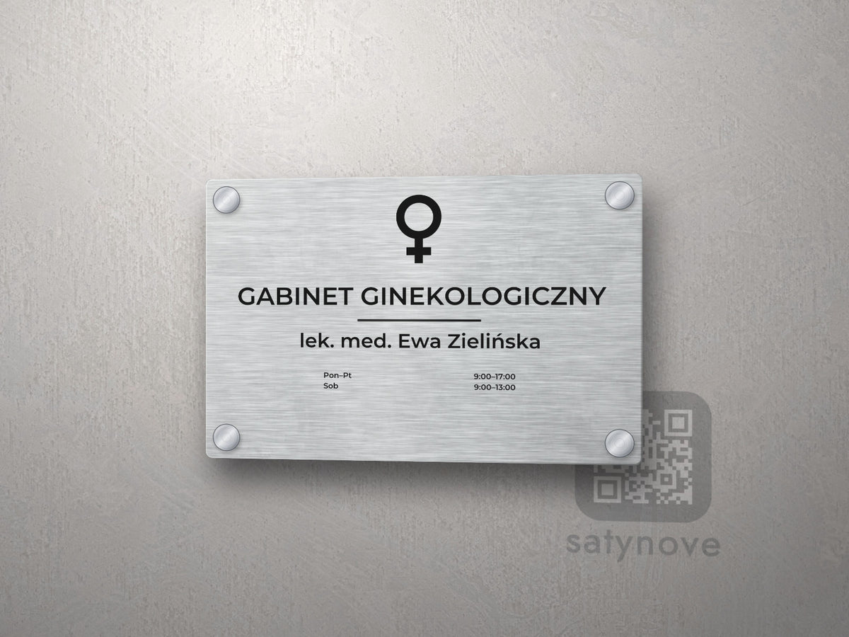 Tabliczka Gabinet ginekologiczny z symbolem