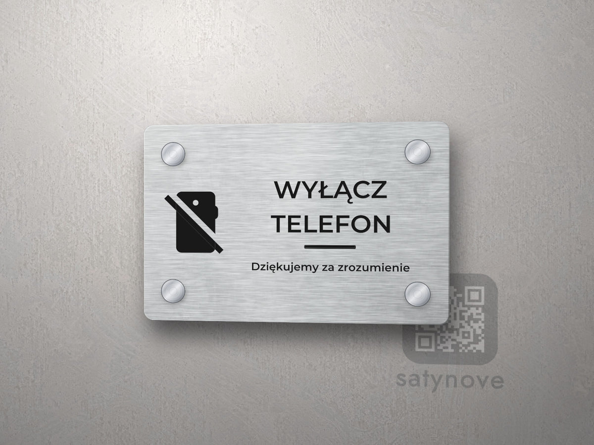 Tabliczka Wyłącz telefon komórkowy