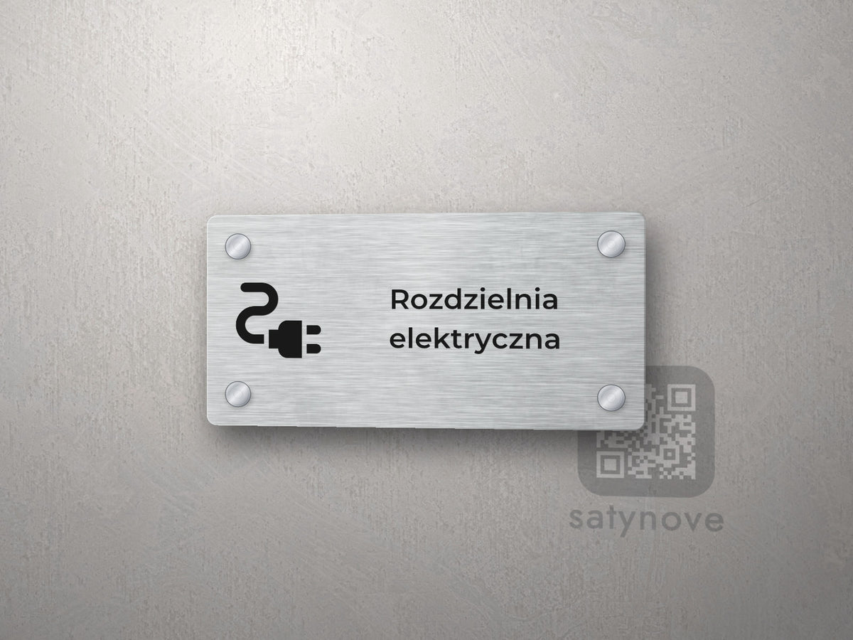 Tabliczka Rozdzielnia elektryczna z piktogramem