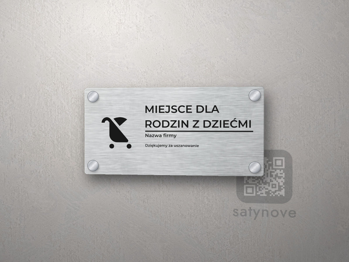Tabliczka Miejsce dla rodzin z dziećmi
