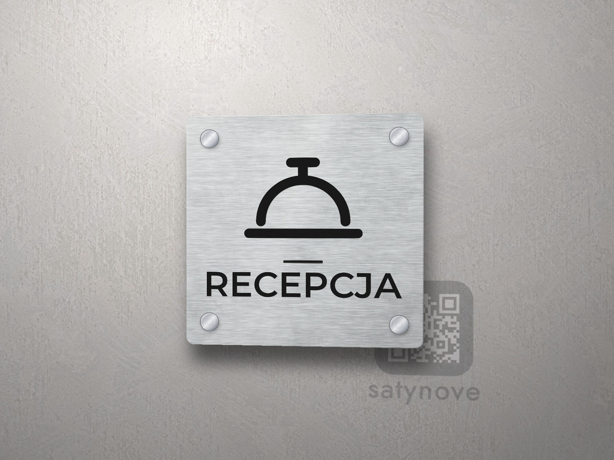 Piktogram Recepcja – tabliczka z podpisem