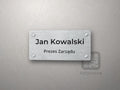 Tabliczka na drzwi Prezes Zarządu