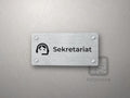 Tabliczka Sekretariat z piktogramem