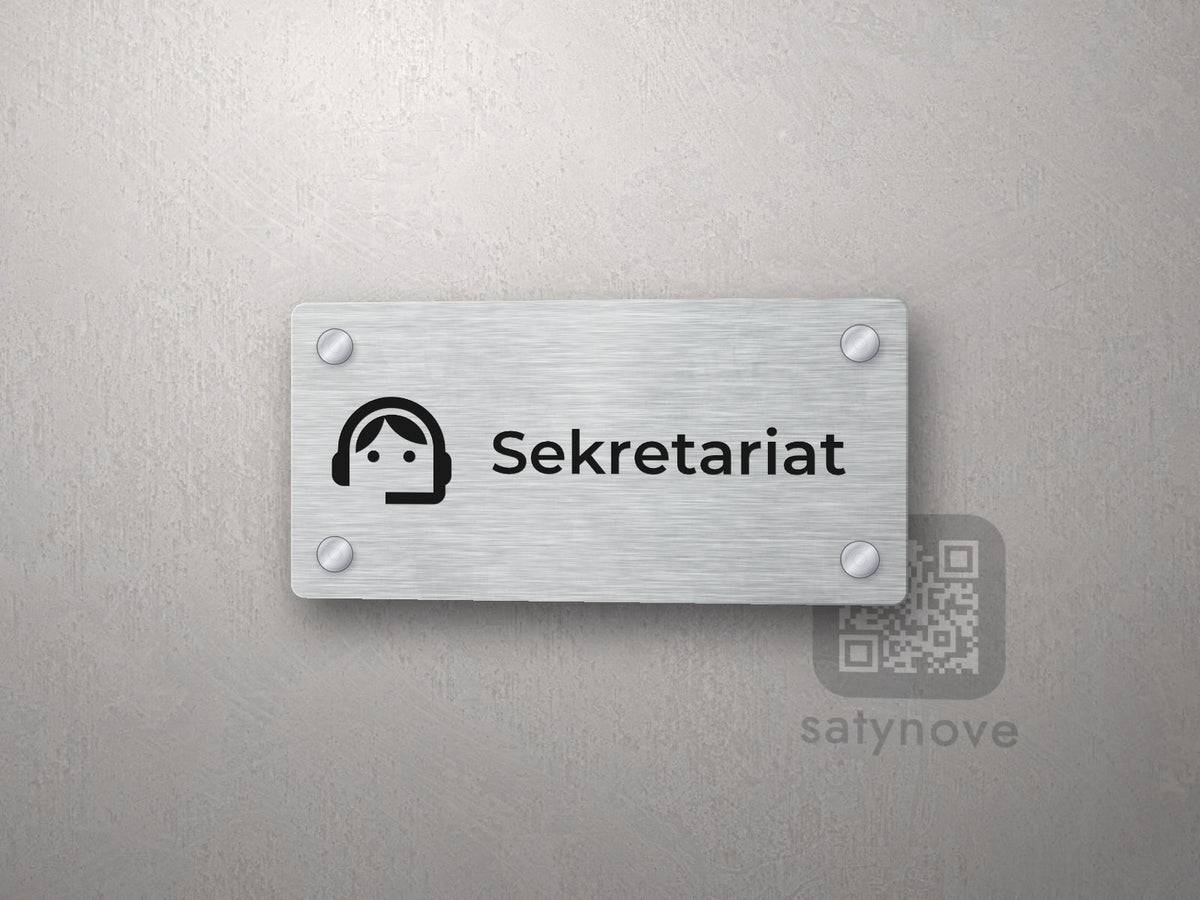 Tabliczka Sekretariat z piktogramem