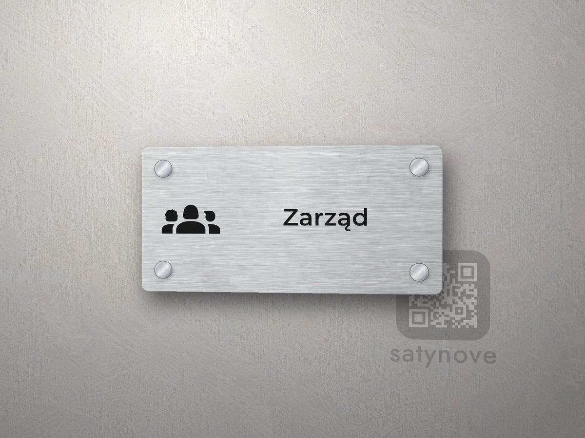Tabliczka Zarząd z piktogramem