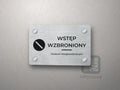 Tabliczka Wstęp wzbroniony osobom nieupoważnionym