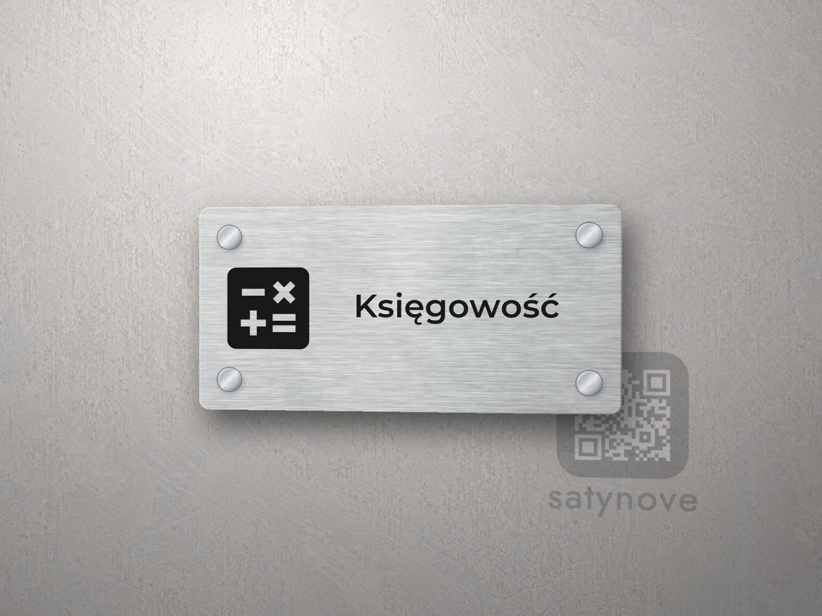 Tabliczka Księgowość z piktogramem