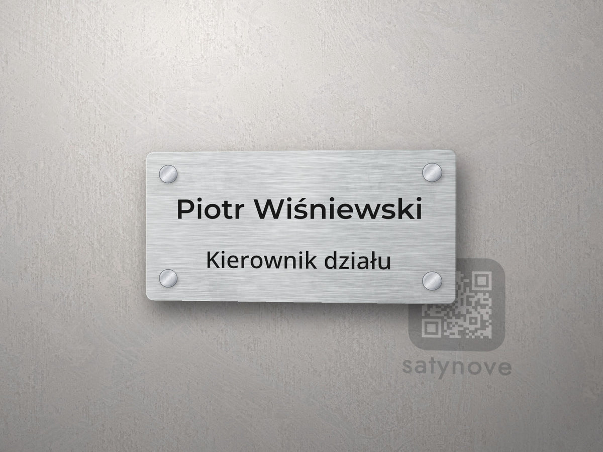 Tabliczka na drzwi Kierownik