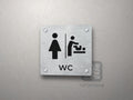 Tabliczka WC damskie z przewijakiem