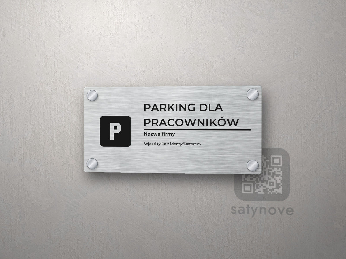 Tabliczka Parking dla pracowników