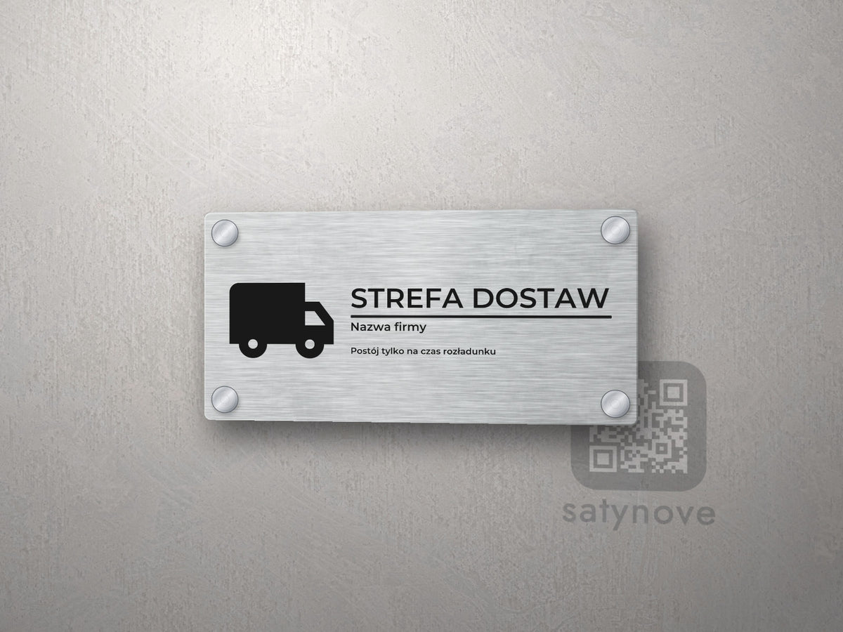 Tabliczka Strefa dostaw