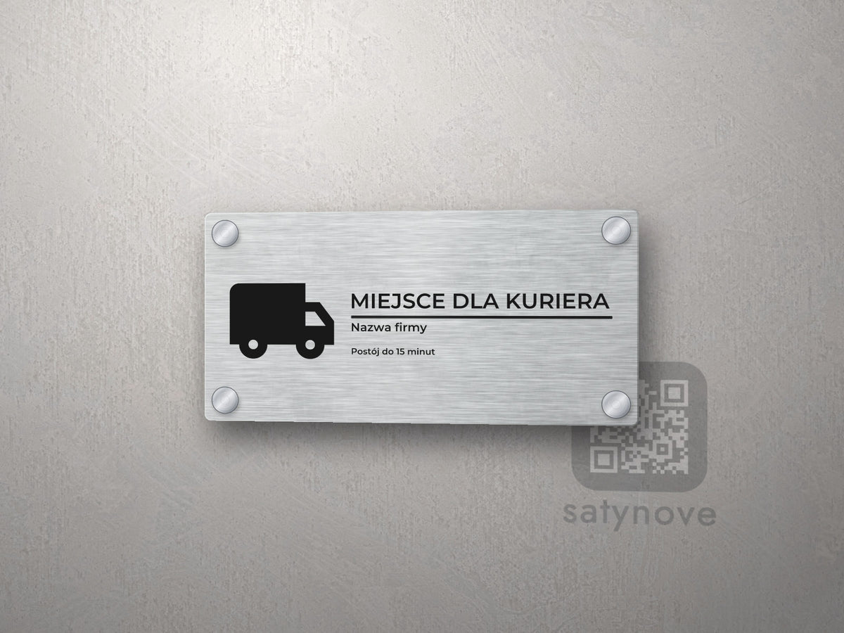 Tabliczka Miejsce dla kuriera