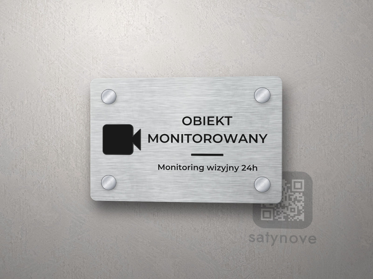 Tabliczka Obiekt monitorowany – mała