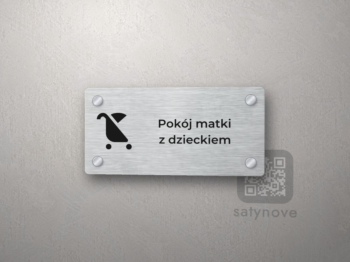 Tabliczka Pokój matki z dzieckiem z piktogramem