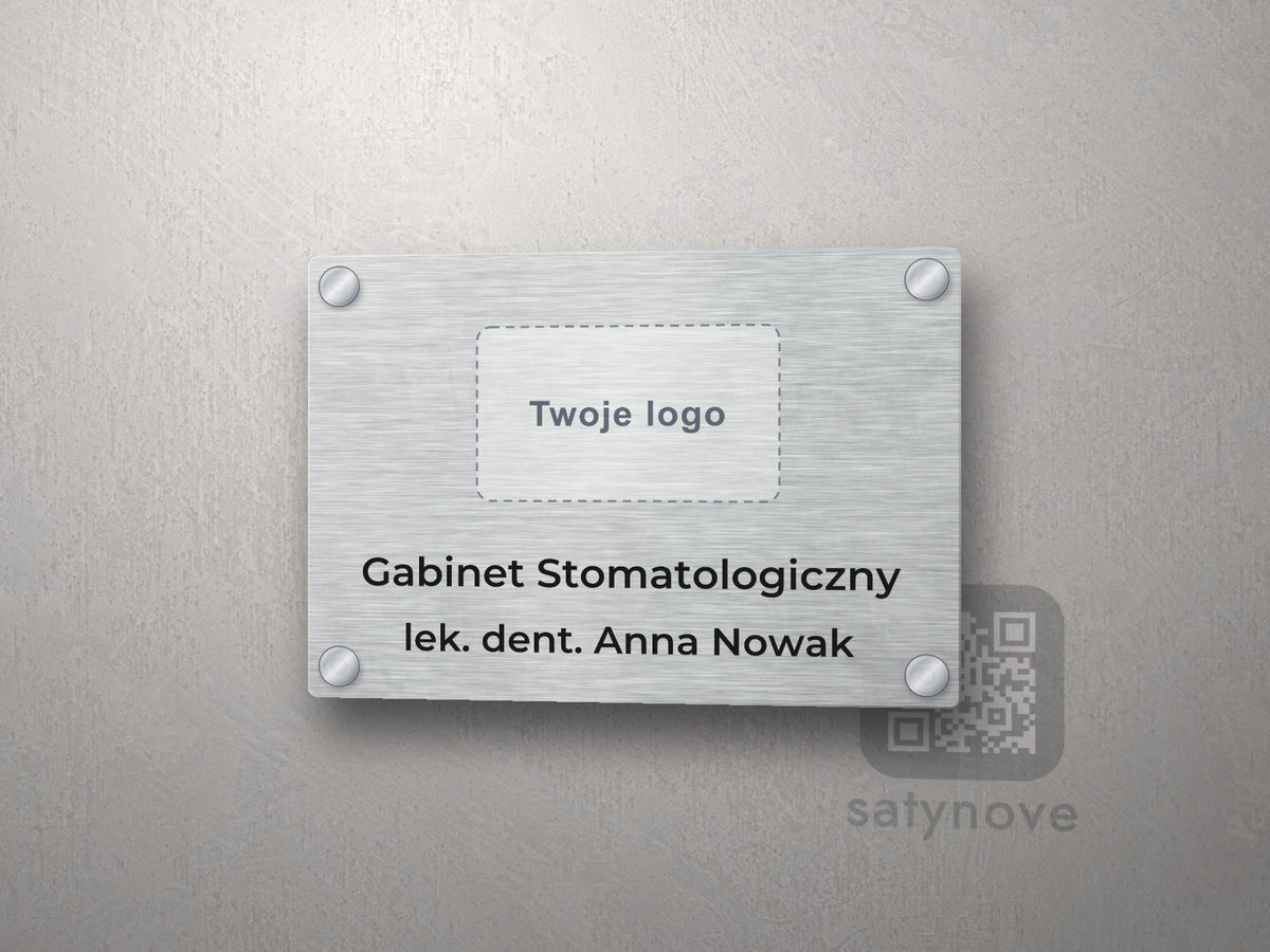 Tablica gabinetu z logo