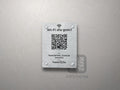 Tabliczka Wi-Fi z kodem QR, nazwą sieci i hasłem