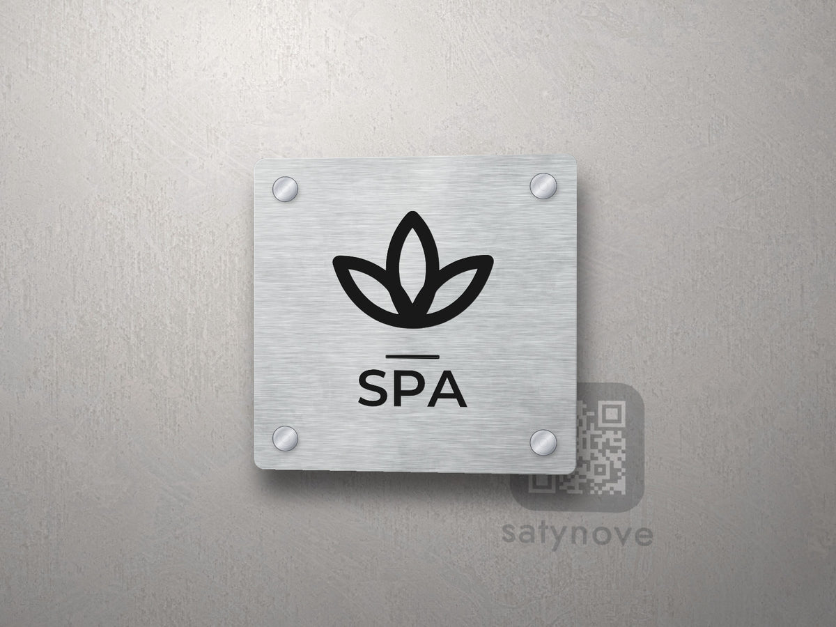 Piktogram SPA – tabliczka z podpisem