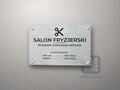 Tabliczka Salon fryzjerski z symbolem