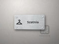 Tabliczka Szatnia z piktogramem