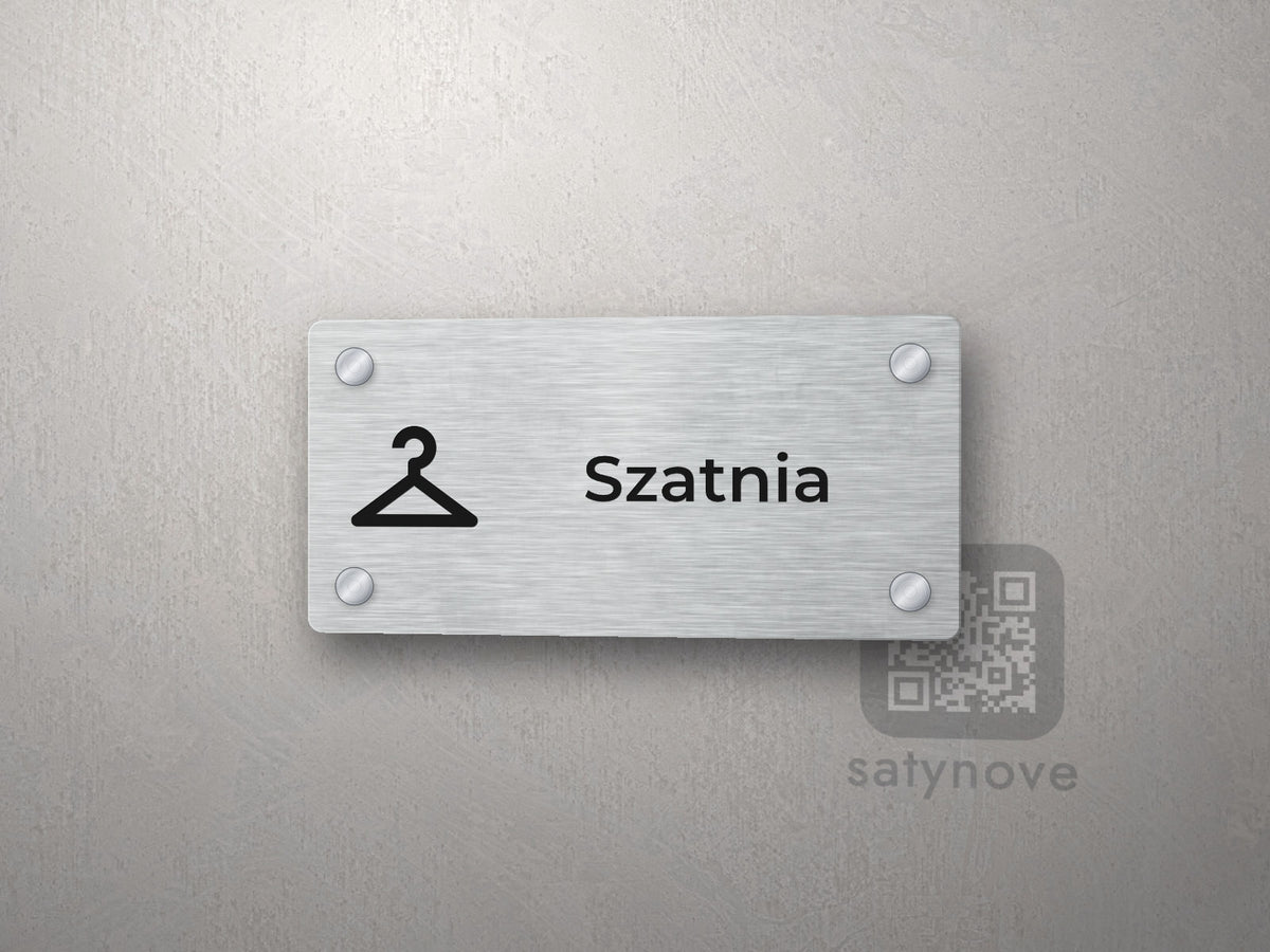 Tabliczka Szatnia z piktogramem