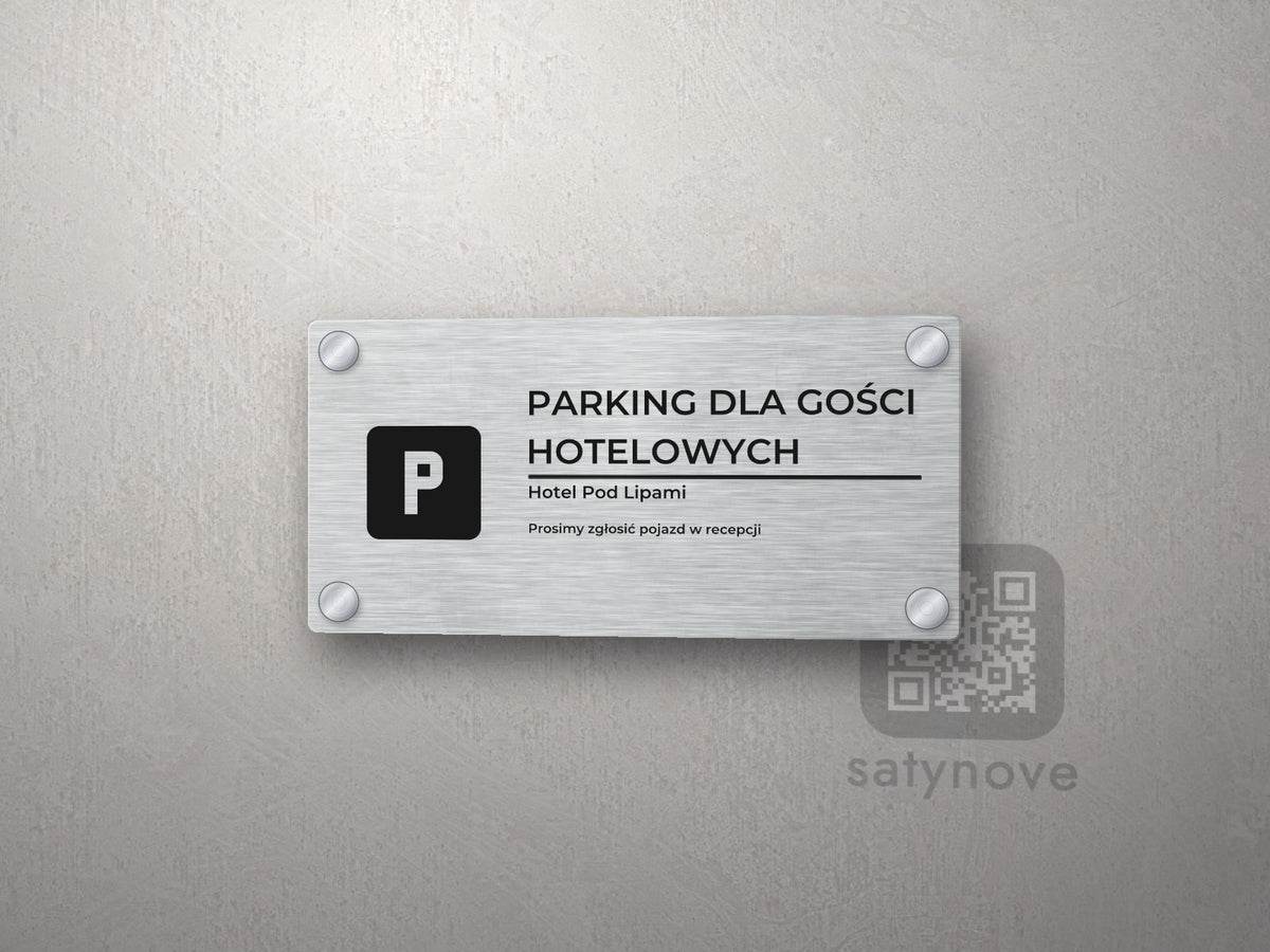 Tabliczka Parking dla gości hotelowych