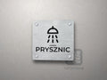 Piktogram Prysznic – tabliczka z podpisem