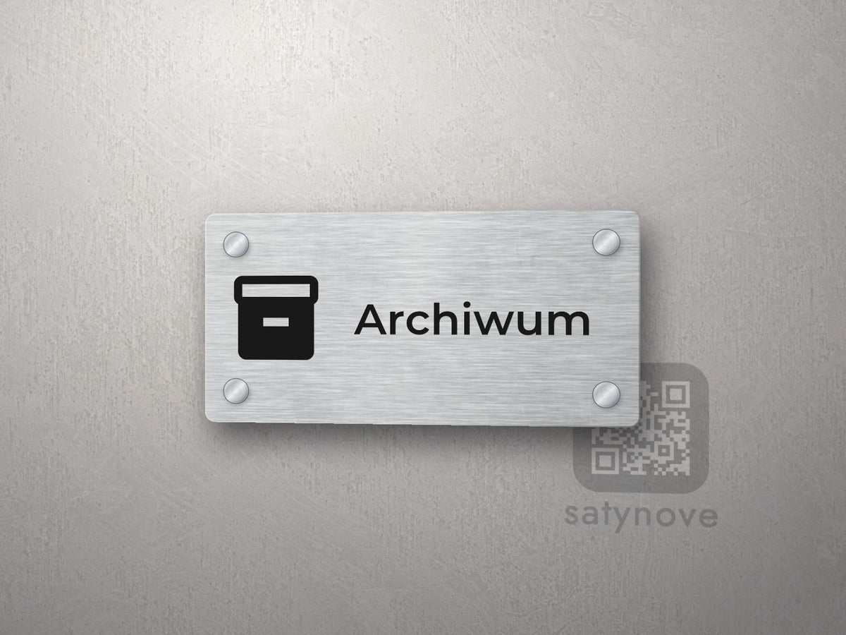 Tabliczka Archiwum z piktogramem