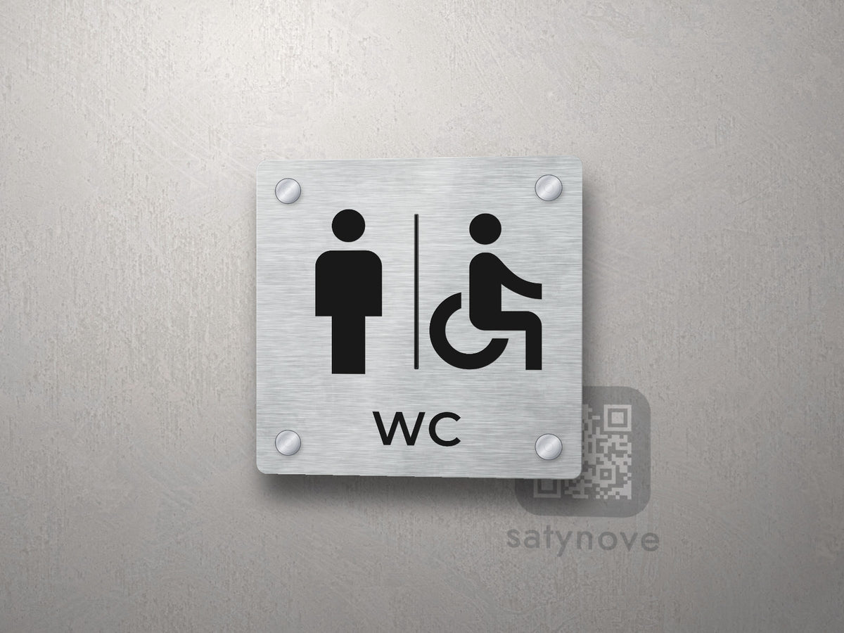 Tabliczka WC męskie i dla niepełnosprawnych