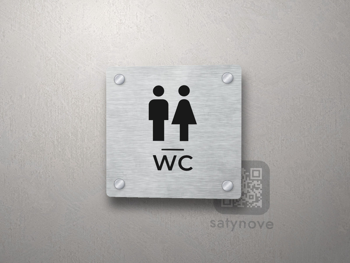 Piktogram WC – tabliczka kwadratowa