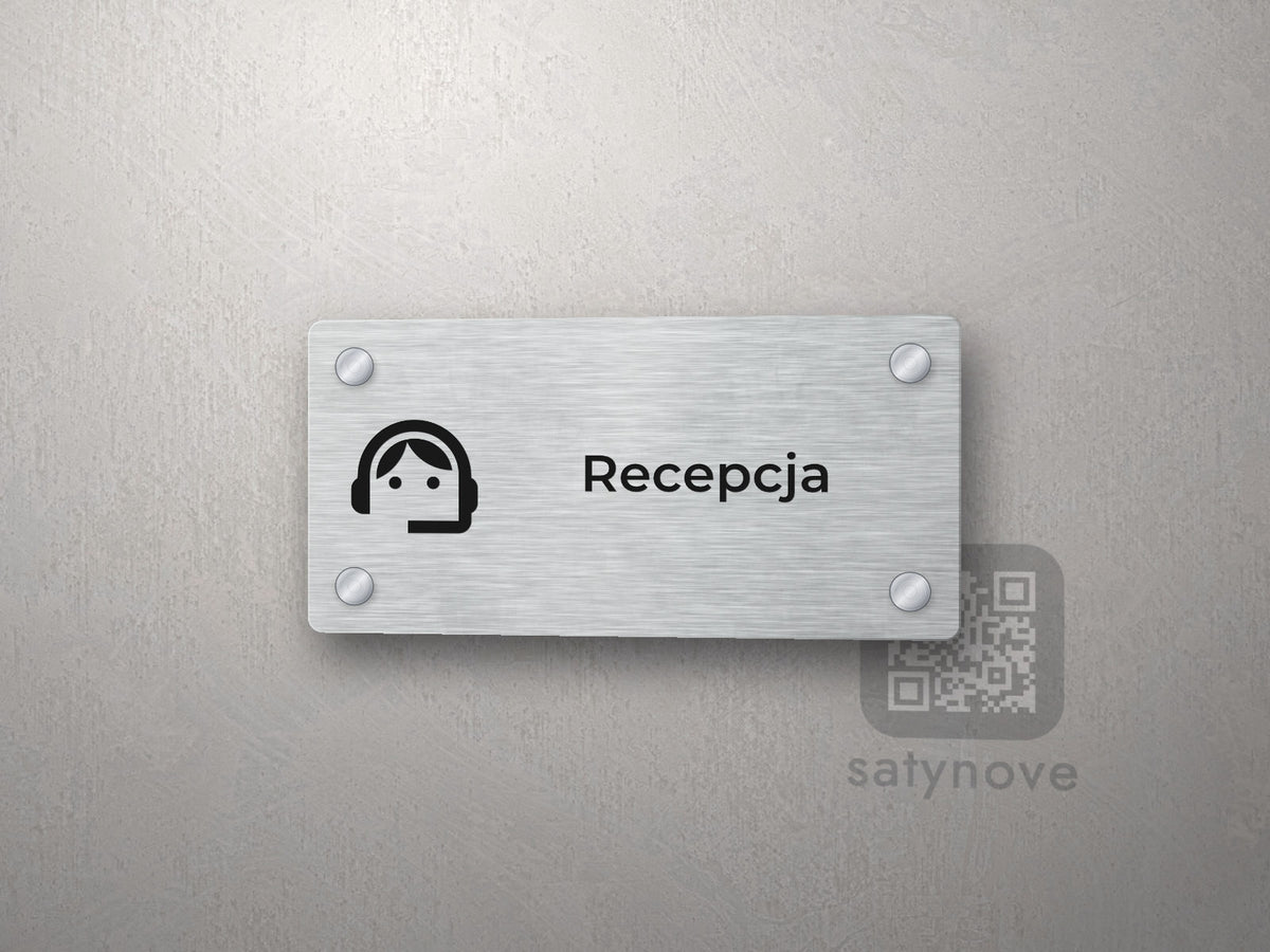 Tabliczka Recepcja z piktogramem